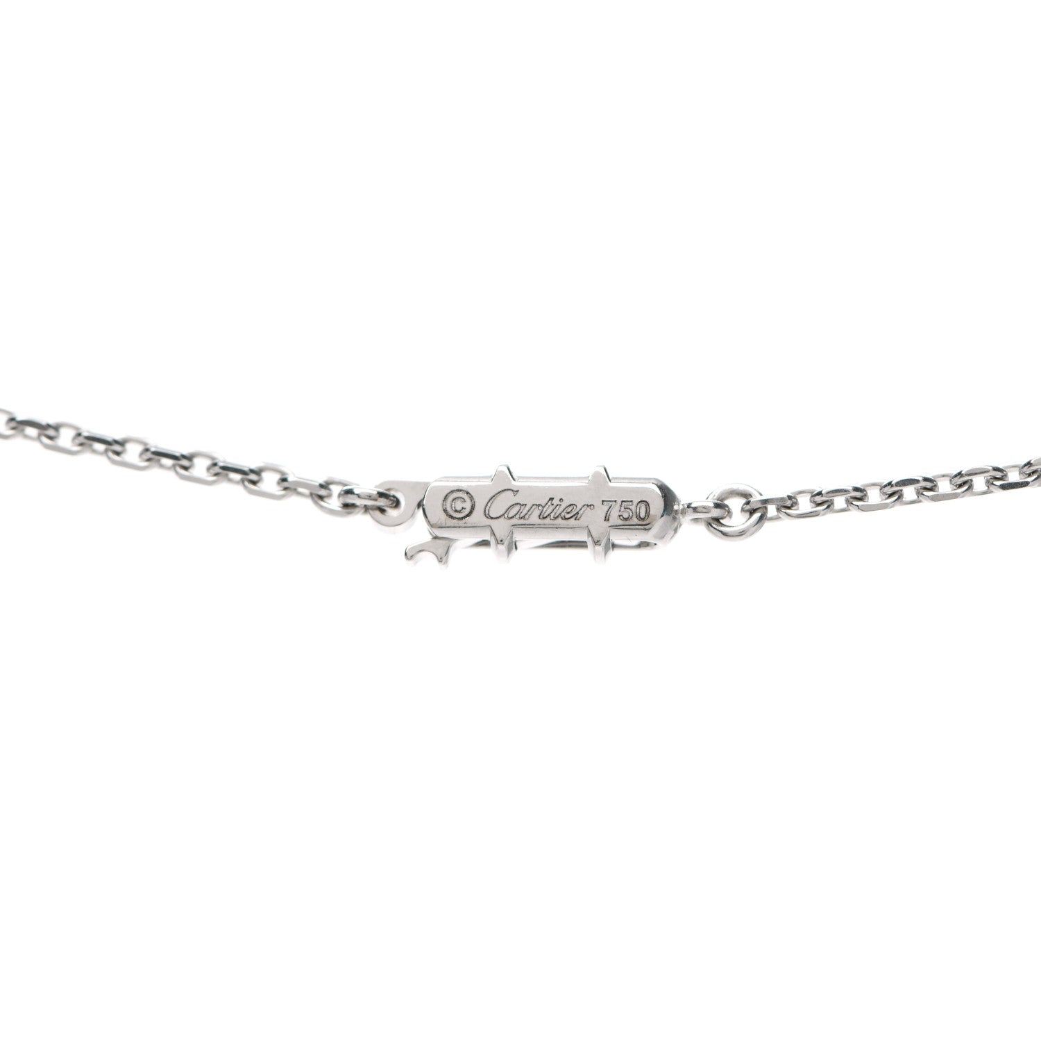 Cartier 18K White Gold Diamond Tahitian Pearl Himalia Drop Pendant Necklace 4 of 5