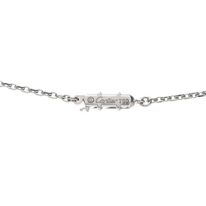 Cartier 18K White Gold Diamond Tahitian Pearl Himalia Drop Pendant Necklace 4 of 5