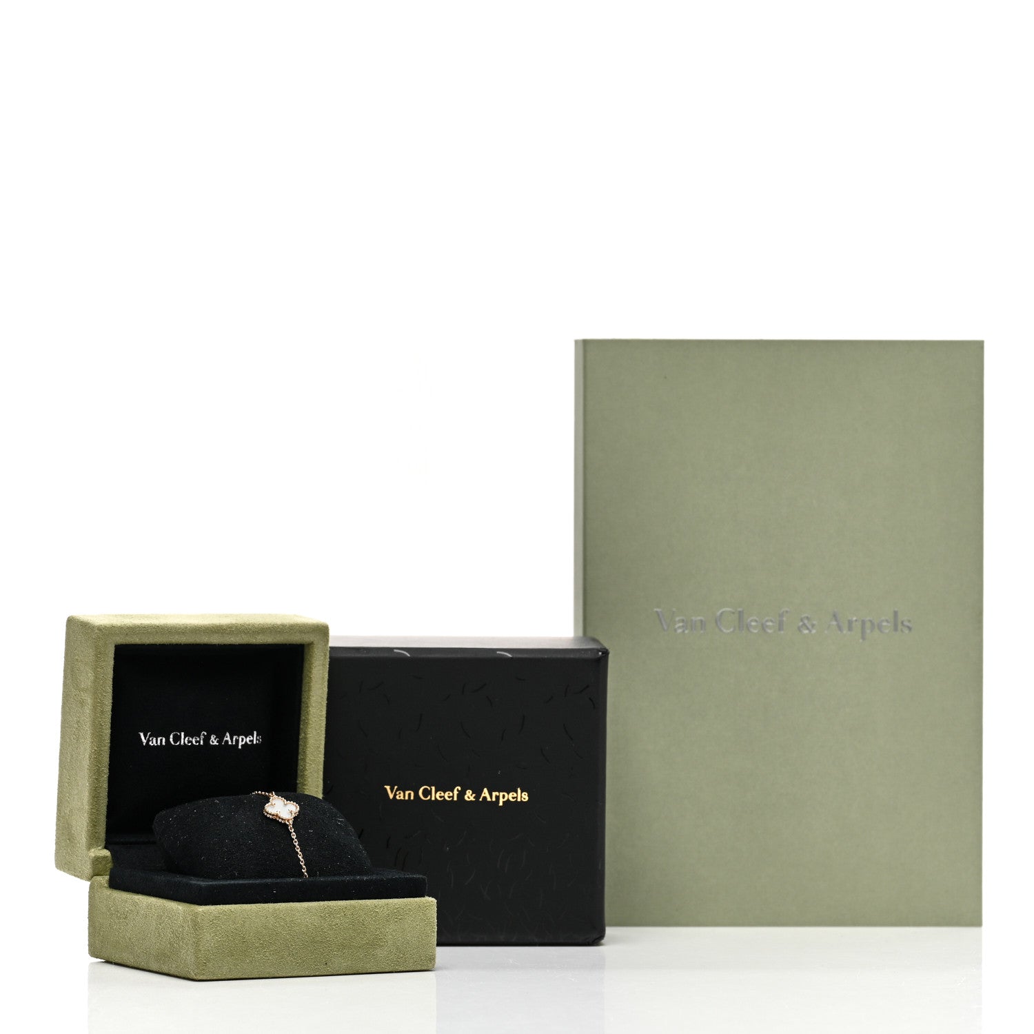 Van Cleef & Arpels 18K Yellow Gold Mother of Pearl Sweet Alhambra Bracelet 5 of 5