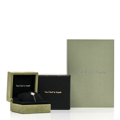 Van Cleef & Arpels 18K Yellow Gold Mother of Pearl Sweet Alhambra Bracelet 5 of 5