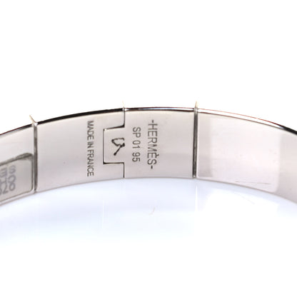 Hermes Lizard Charniere Cuir Narrow Hinged Bracelet Sesame 4 of 5
