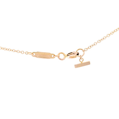 Tiffany 18K Rose Gold Small T Smile Pendant Necklace 5 of 6
