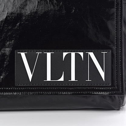 Valentino Garavani Shiny Canvas VLTN Medium Messenger Bag Black 7 of 10