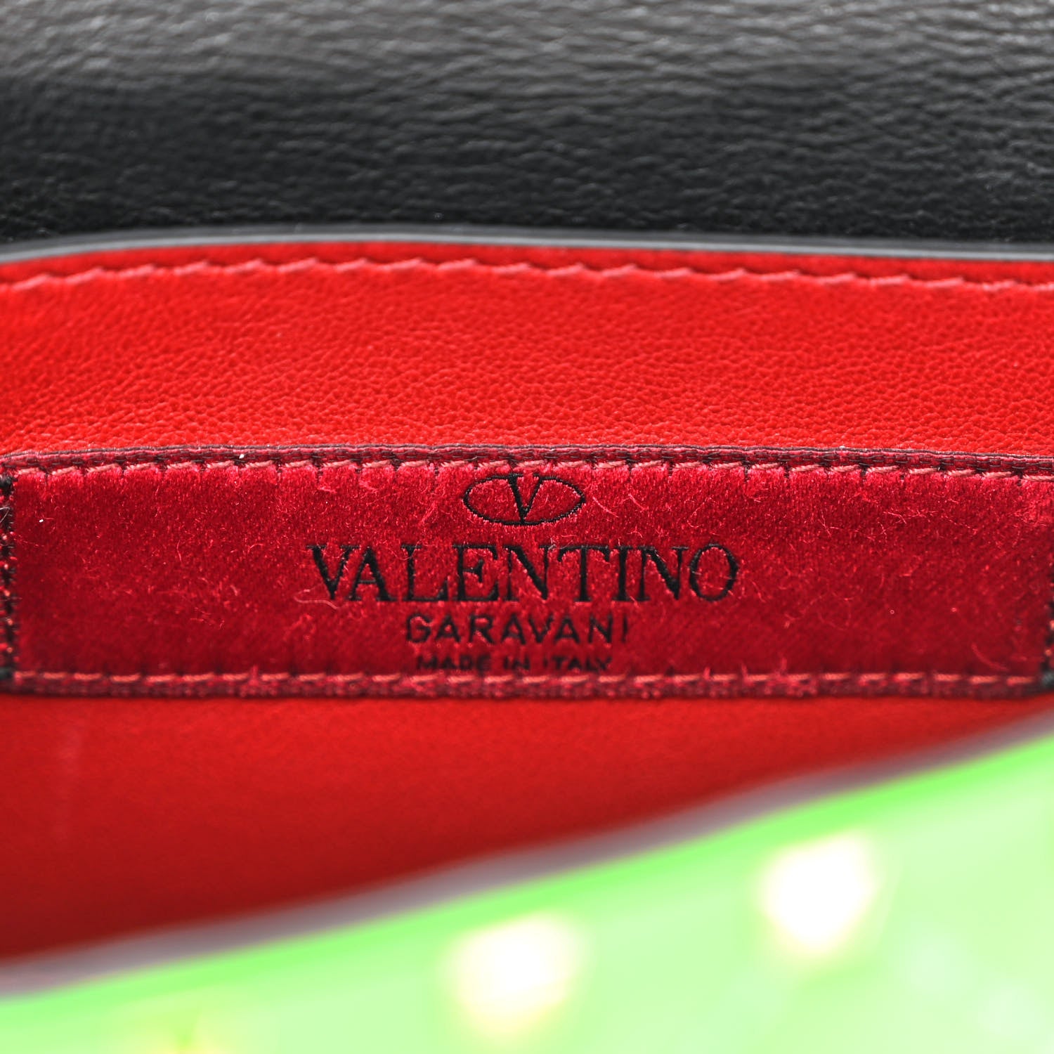 Valentino Garavani Calfskin Mini Rockstud Spike Shoulder Bag Fluo Green 6 of 9