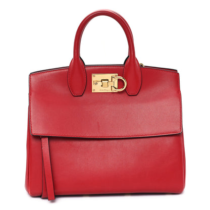 Salvatore Ferragamo Calfskin Medium The Studio Bag Red 1 of 10