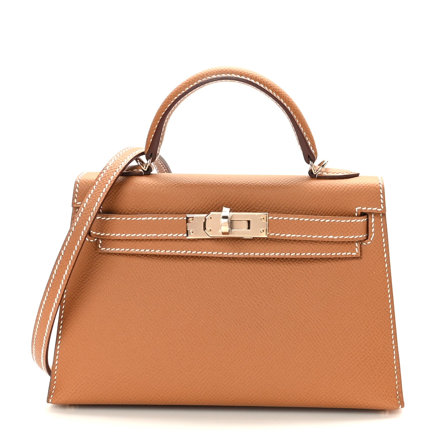 Hermes Epsom Horseshoe Mini Kelly Sellier 20 Gold Nata 1 of 10