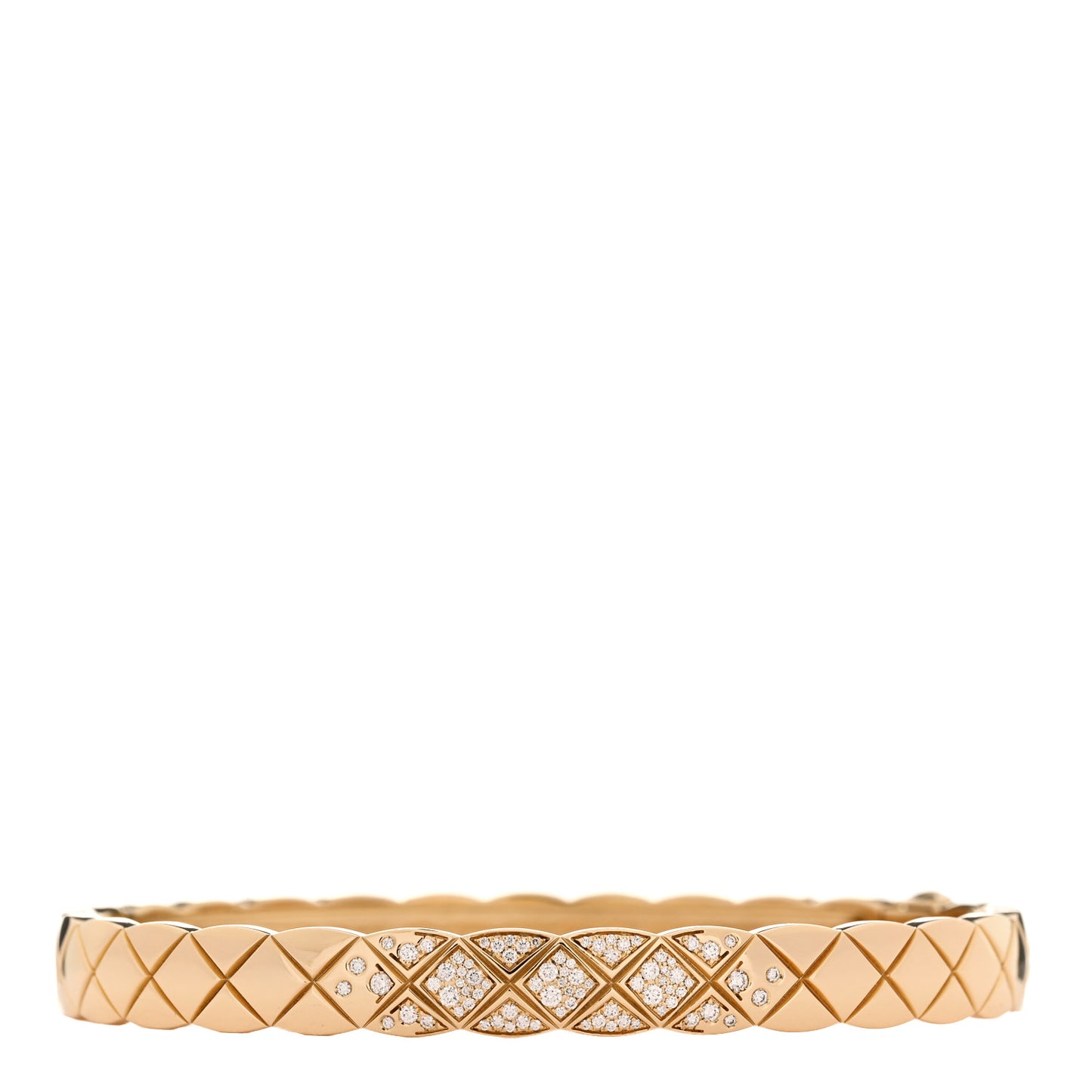 18K Yellow Gold Diamond Coco Crush Bracelet M