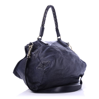 Givenchy Calfskin Medium Braided Pandora Navy 3 of 13