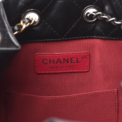 Chanel Aged Calfskin Quilted Small Gabrielle Backpack Black 5 of 8