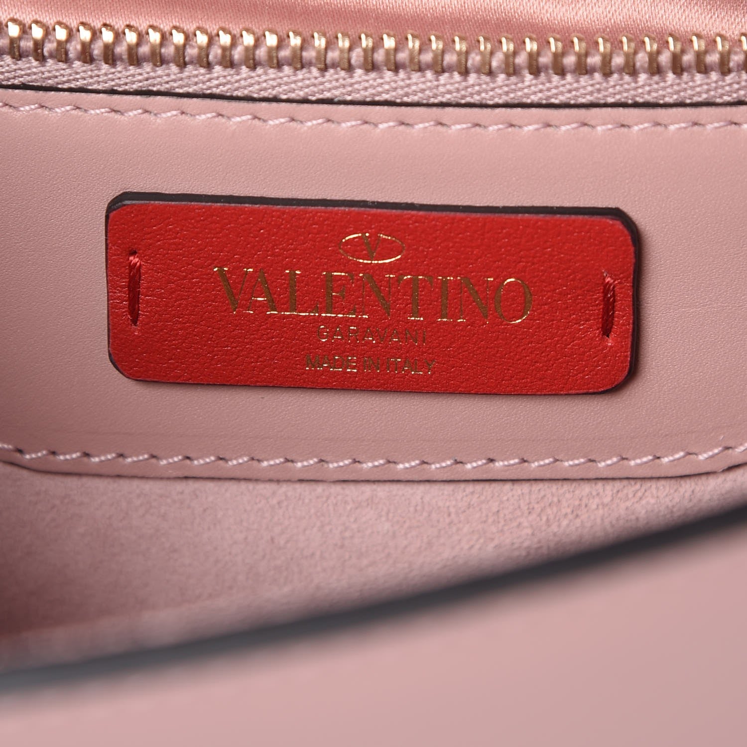 Valentino Garavani Vitello Groumette Small Rockstud Demilune Shoulder Bag Lipstick 6 of 7