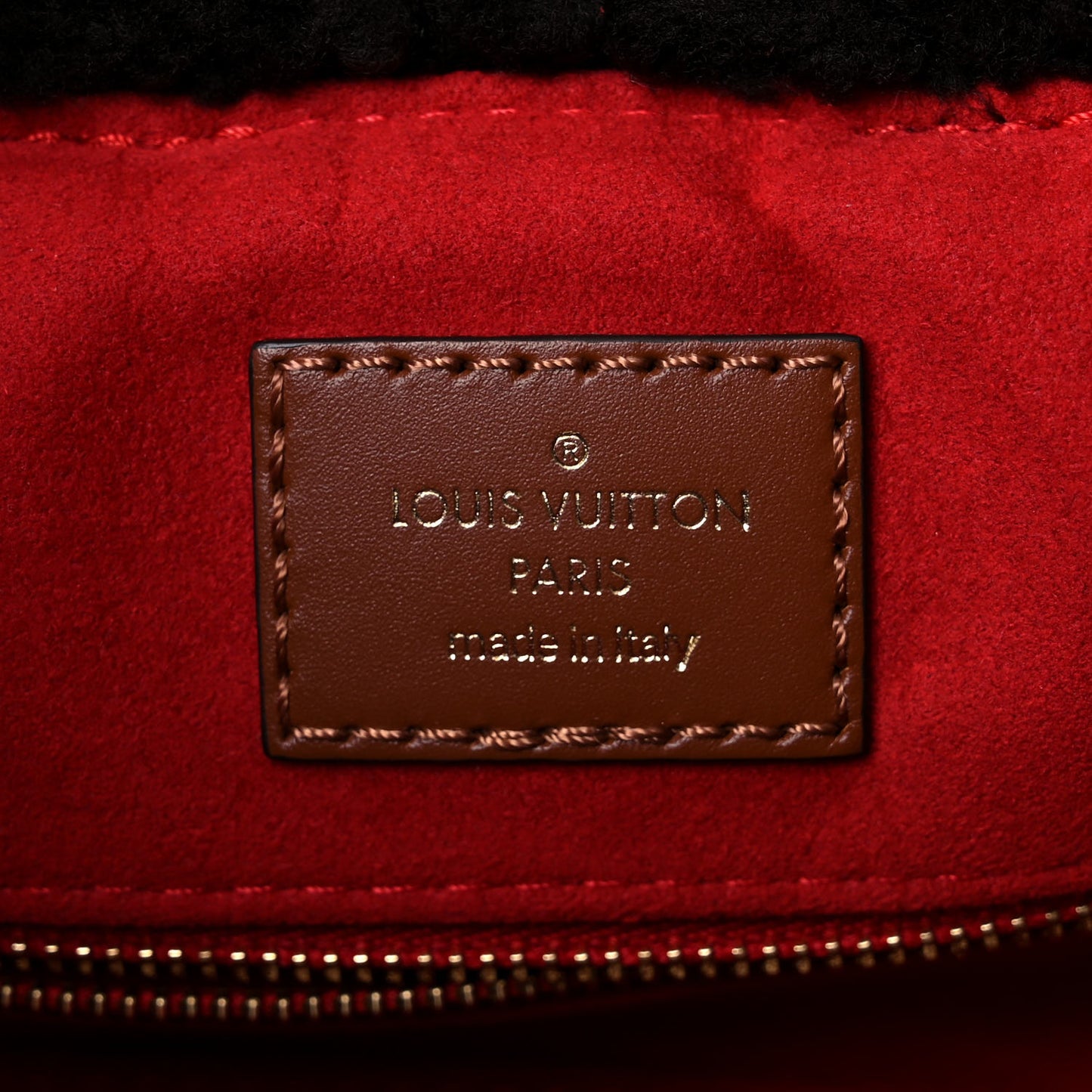 Shearling Monogram Giant Teddy Onthego GM Black White