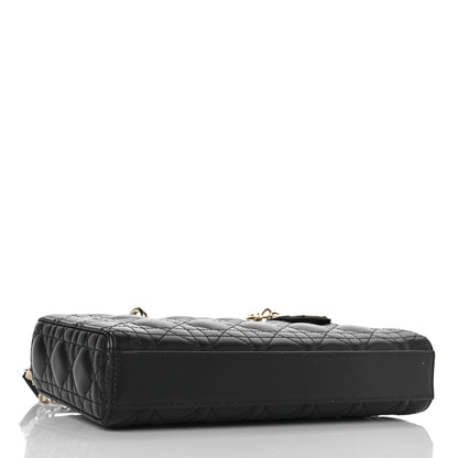 Christian Dior Lambskin Cannage Lady D-Joy Black 4 of 9