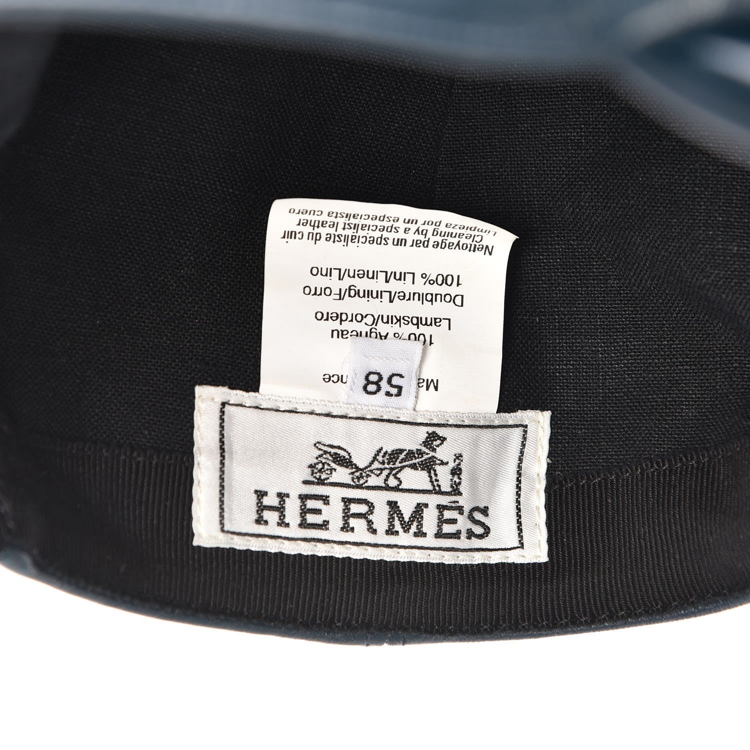 Hermes Lambskin Jump 2 Cap 58 7 of 8