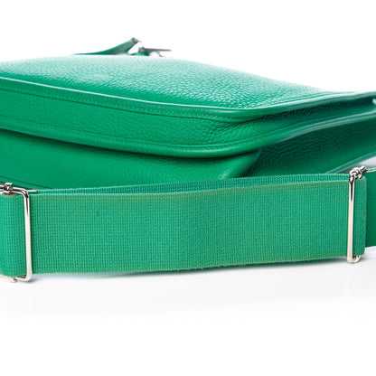 Hermes Taurillon Clemence Evelyne III PM Vert Menthe 26 of 28