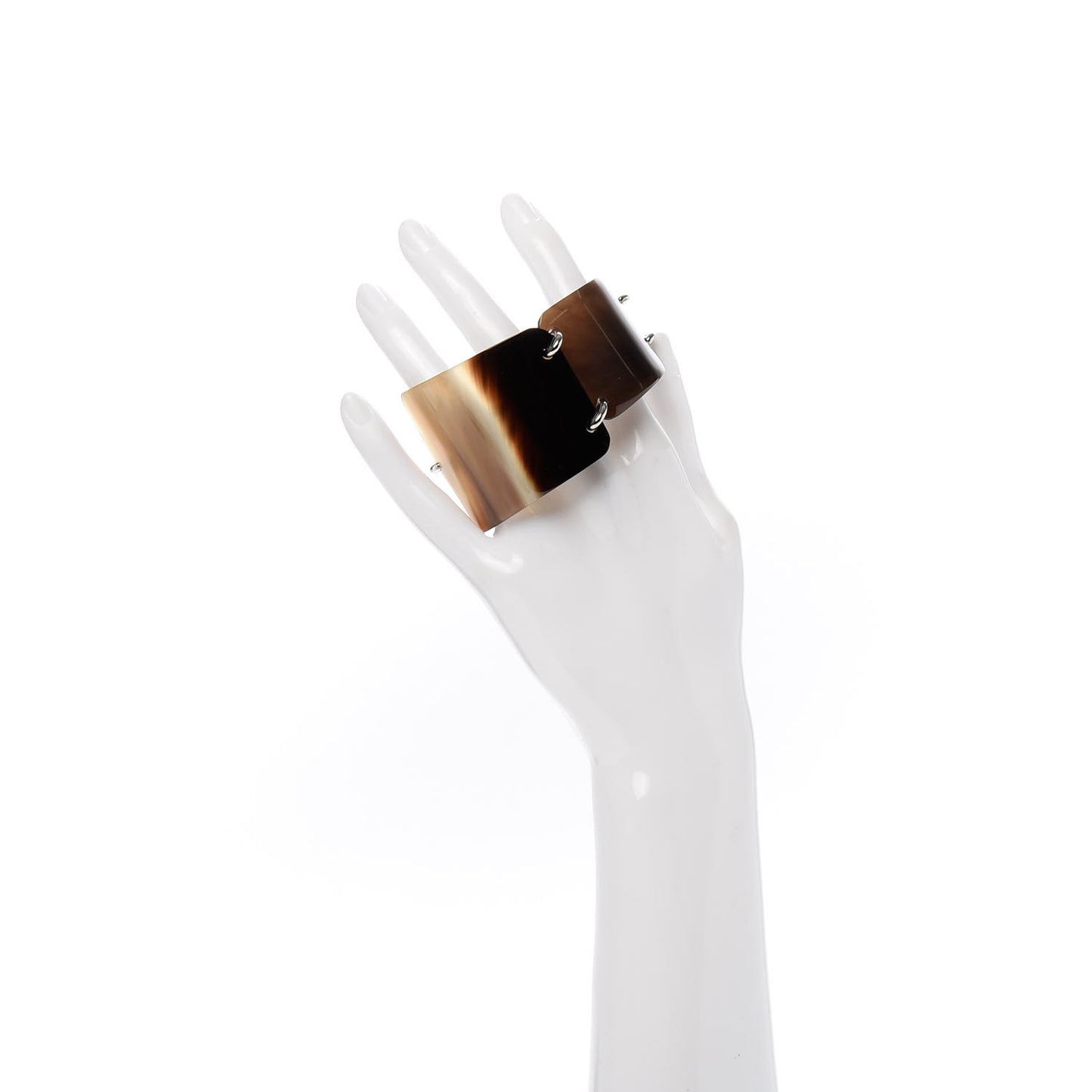 Lacquered Wood Buffalo Horn Bracelet