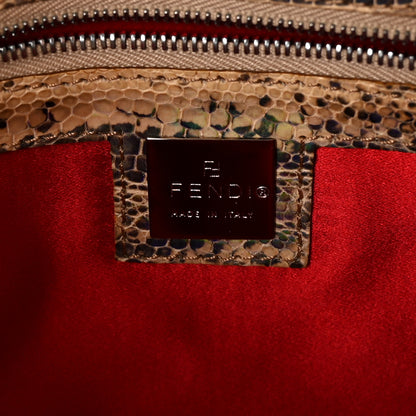Fendi Iridescent Lizard Baguette Natural Multicolor 6 of 9