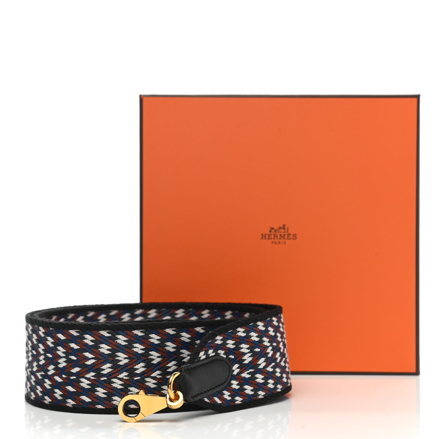 Toile Swift 50mm Sangle ZigZag Shoulder Strap Black White Deep Blue