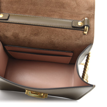 Fendi Vitello Grace Matte Small Kan U Shoulder Bag Wood 5 of 9