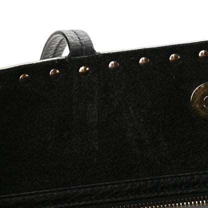 Valentino Garavani Grained Calfskin Rockstud Shoulder Tote Black 10 of 12