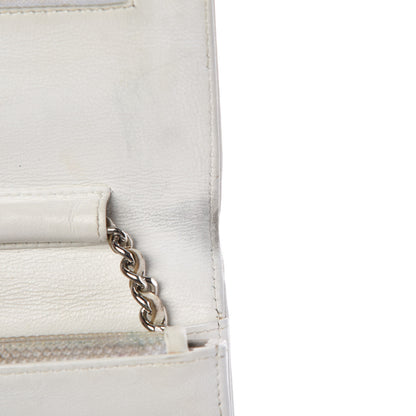 Chanel Caviar Timeless CC Wallet on Chain WOC White 11 of 13