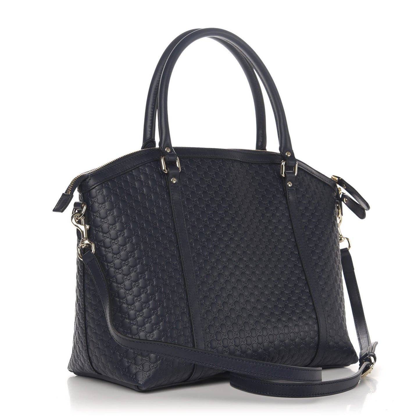 Soft Microguccissima Dome Satchel Navy