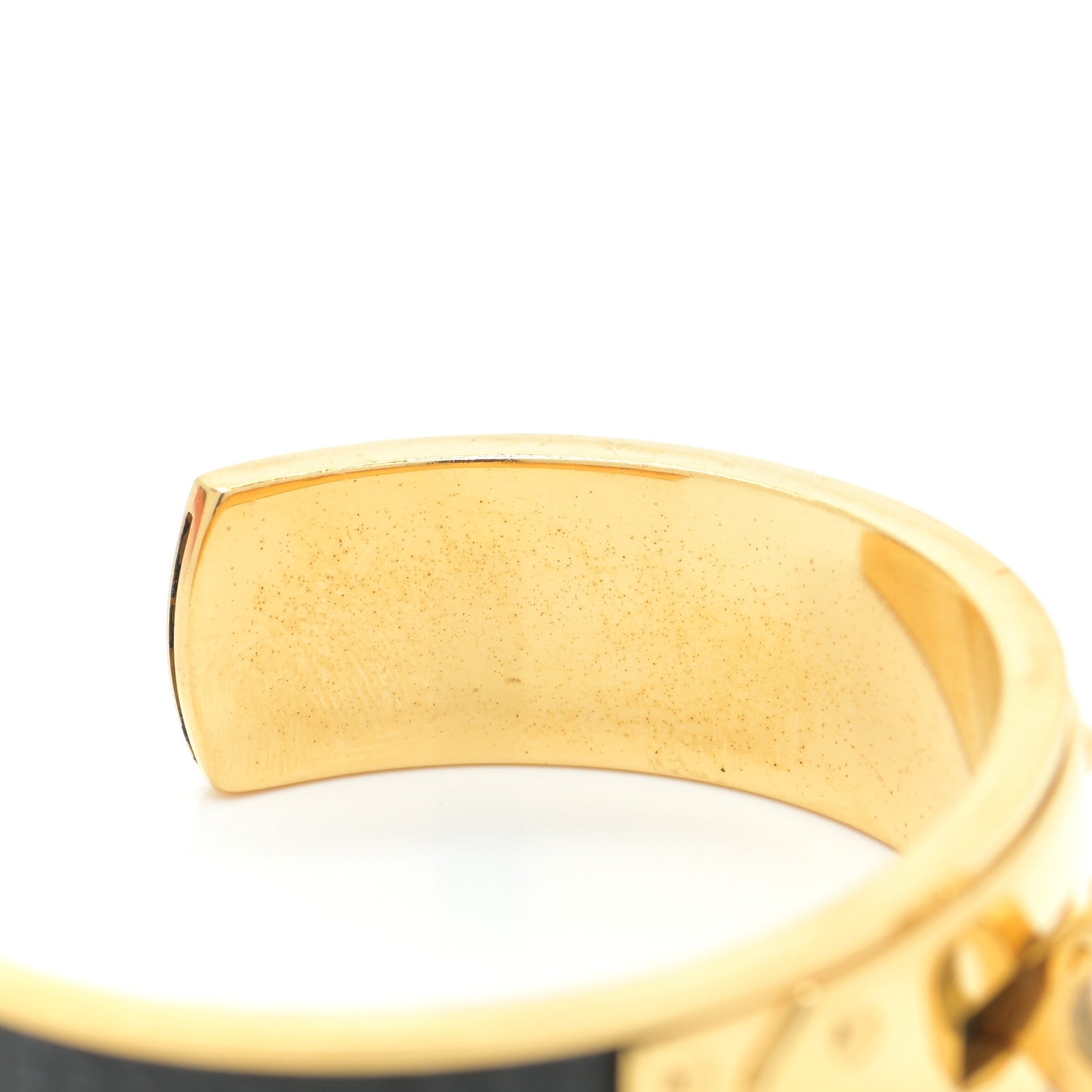 Hermes Lizard Kelly Cuff Black 14 of 16