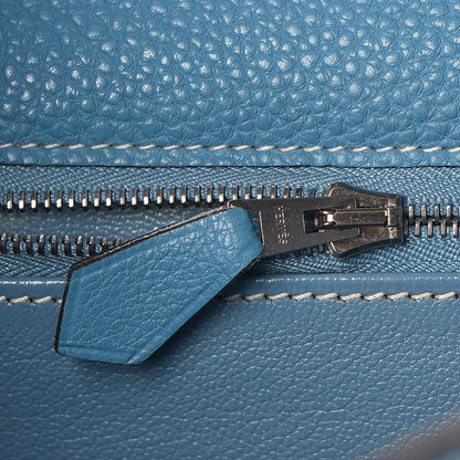 Hermes Togo Kelly Retourne 32 Blue Jean 28 of 43