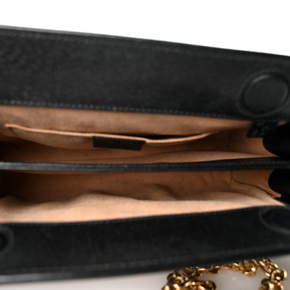 Gucci Calfskin GG Web Small Ophidia Chain Shoulder Bag Black 4 of 9