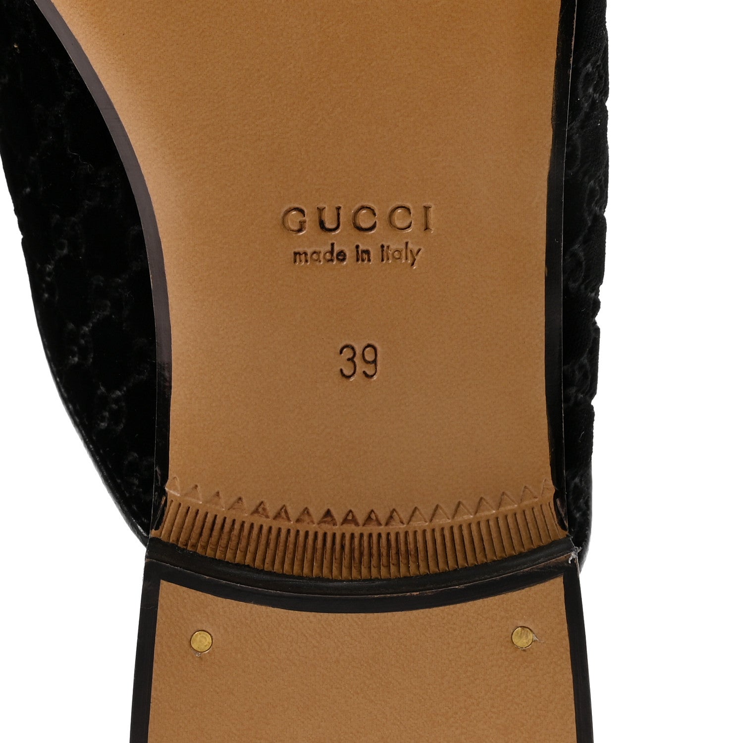 Gucci Velvet GG Monogram Womens Princetown Slippers 39 Black 7 of 9