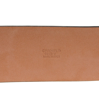 Chanel Leather CC Logo Belt 90 36 Black 7 of 7