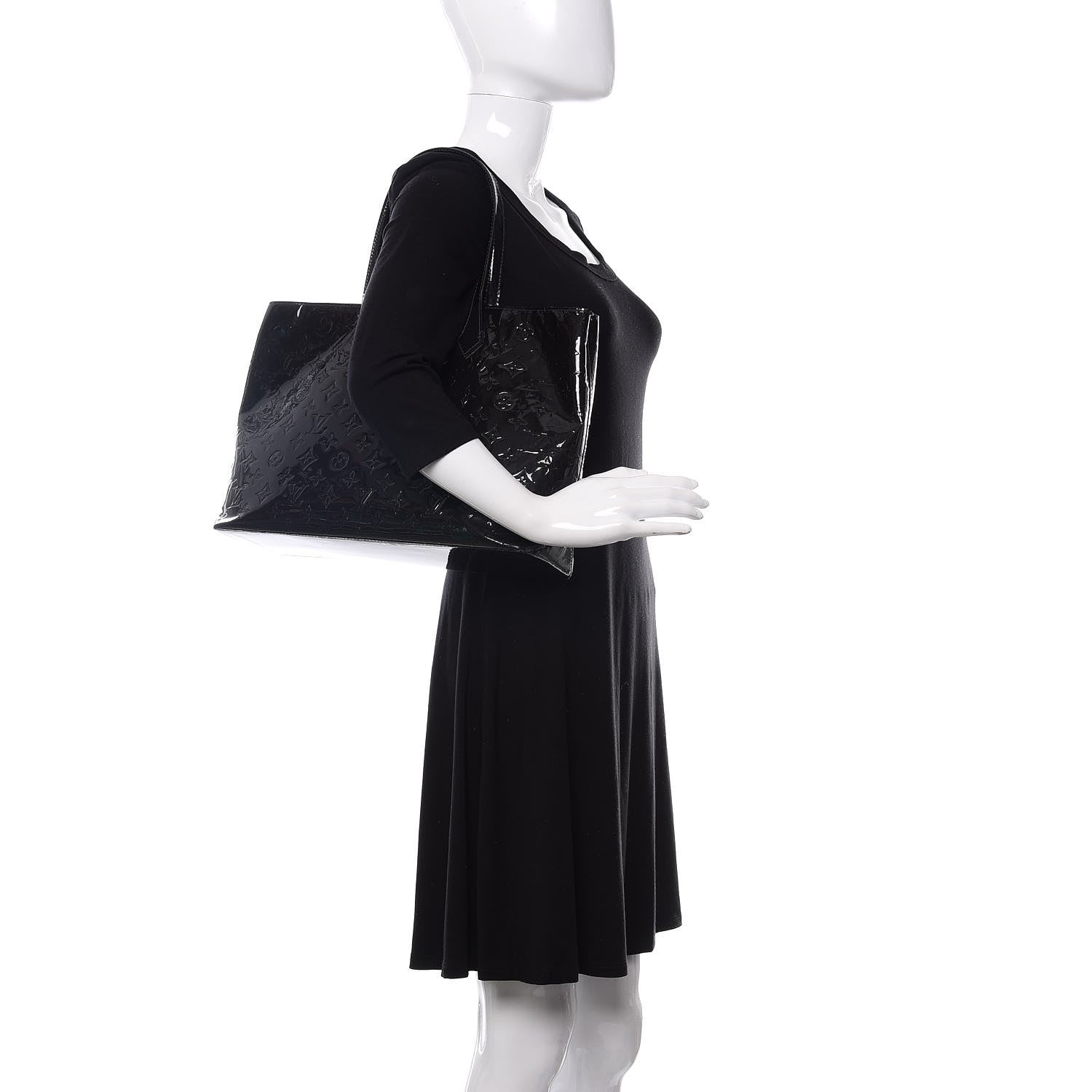 Louis Vuitton Vernis Wilshire MM Blue Infini 2 of 11