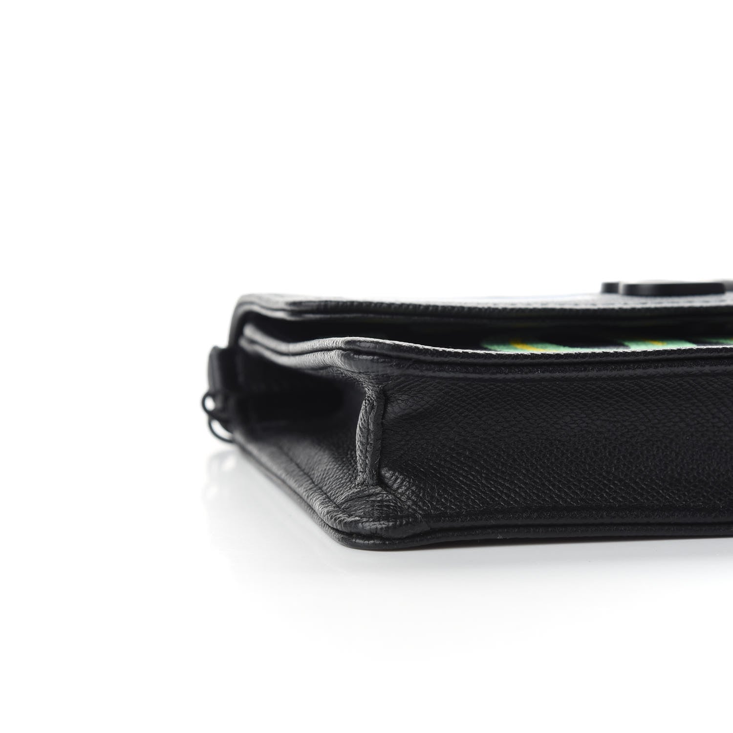 Balenciaga Grained Calfskin Car Tag BB Wallet On Chain Black TBC 5 of 10