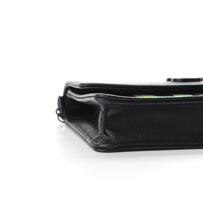 Balenciaga Grained Calfskin Car Tag BB Wallet On Chain Black TBC 5 of 10