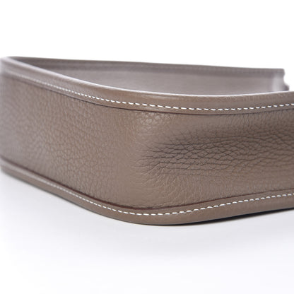 Hermes Taurillon Clemence Amazone Evelyne TPM Etoupe Bleu Indigo 6 of 10