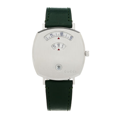 Gucci Stainless Steel Calfskin 35mm Grip Quartz Watch Green 1 of 5