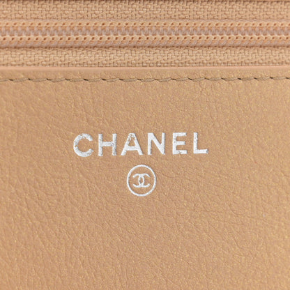 Chanel Metallic Calfskin Lucky Charms Casino 2.55 Reissue Wallet On Chain WOC Beige 6 of 12