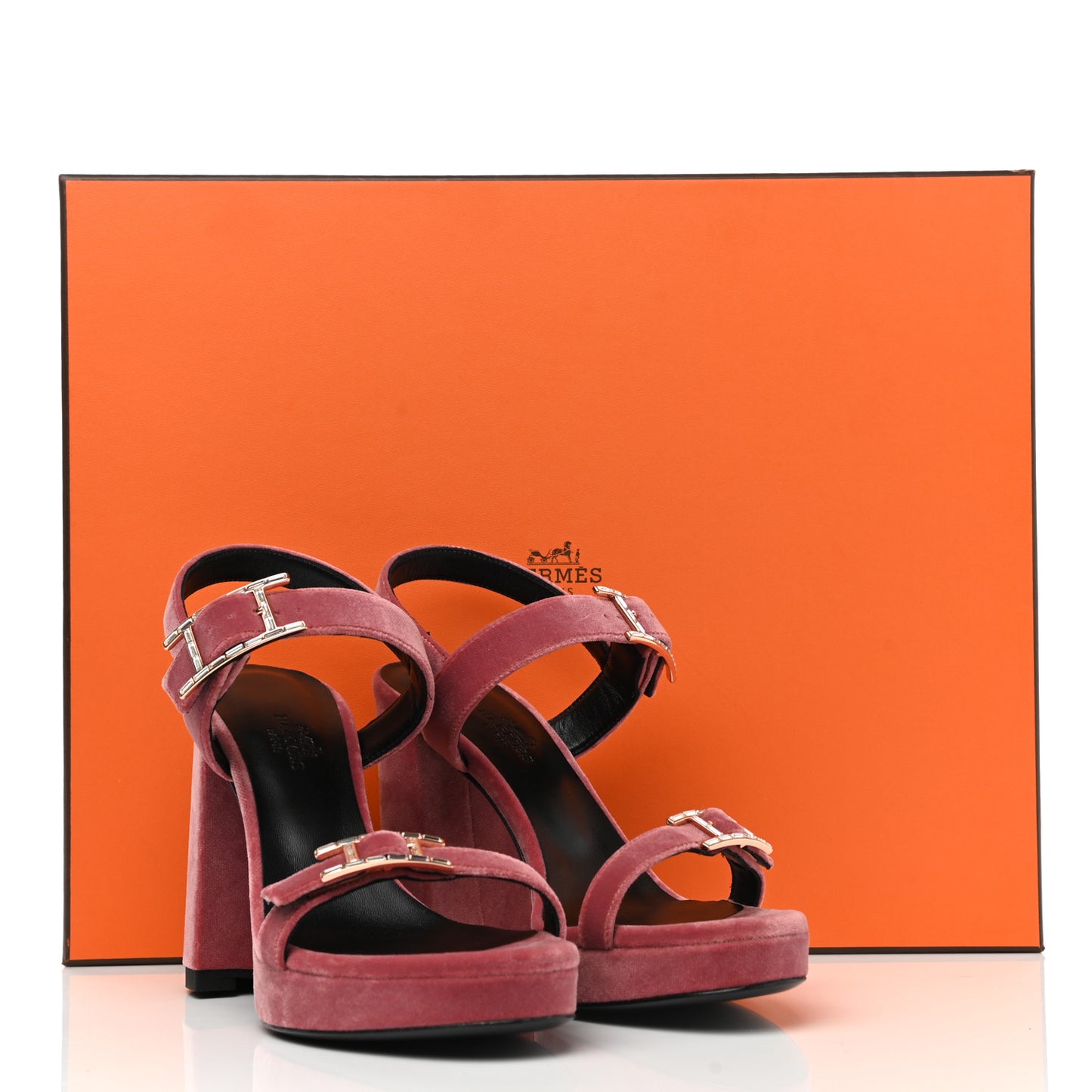 Velours Bossa Sandals 36 Bois De Rose