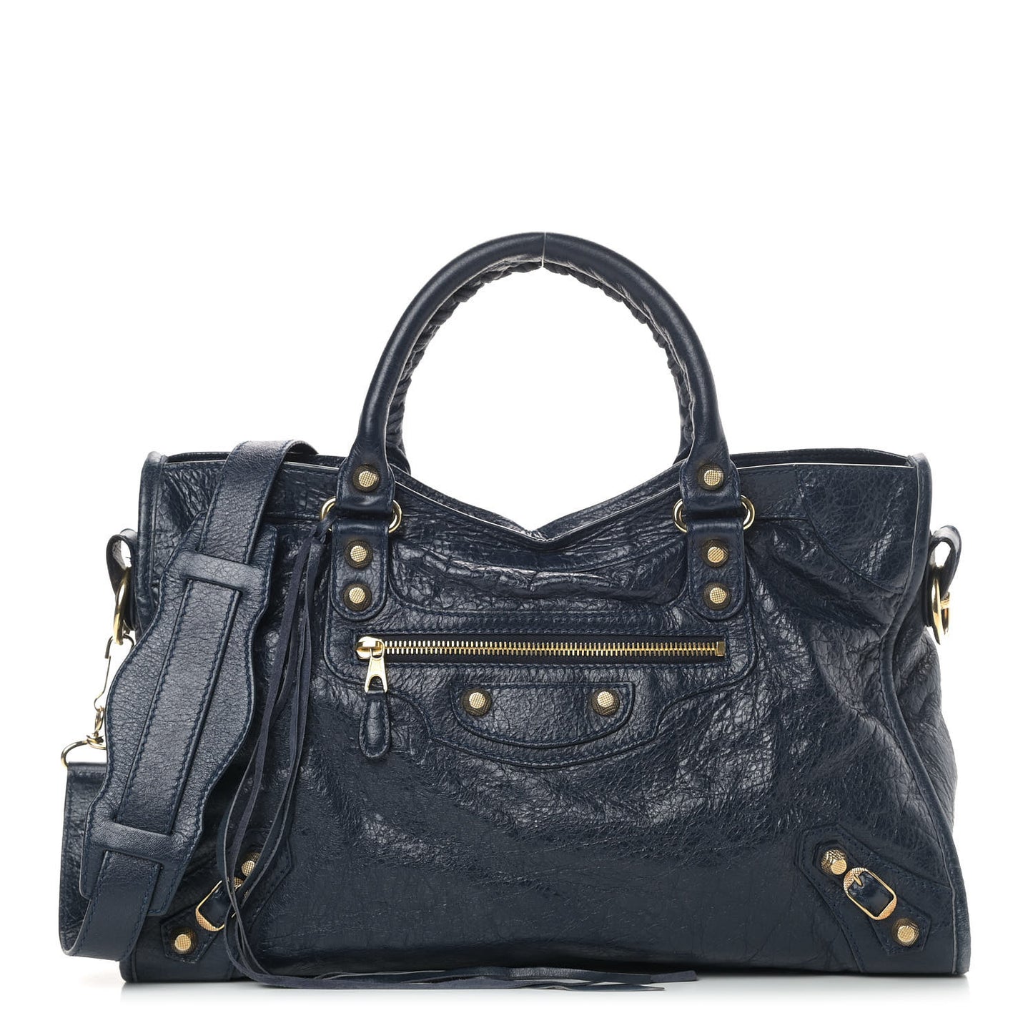 Agneau Giant 12 Gold Hardware City Bleu Obscur