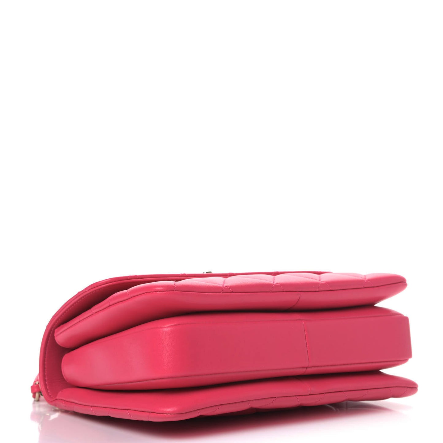 Lambskin Quilted Small Trendy CC Flap Dual Handle Bag Pink