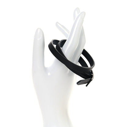 Hermes Epsom Behapi Double Tour Bracelet Black 2 of 5