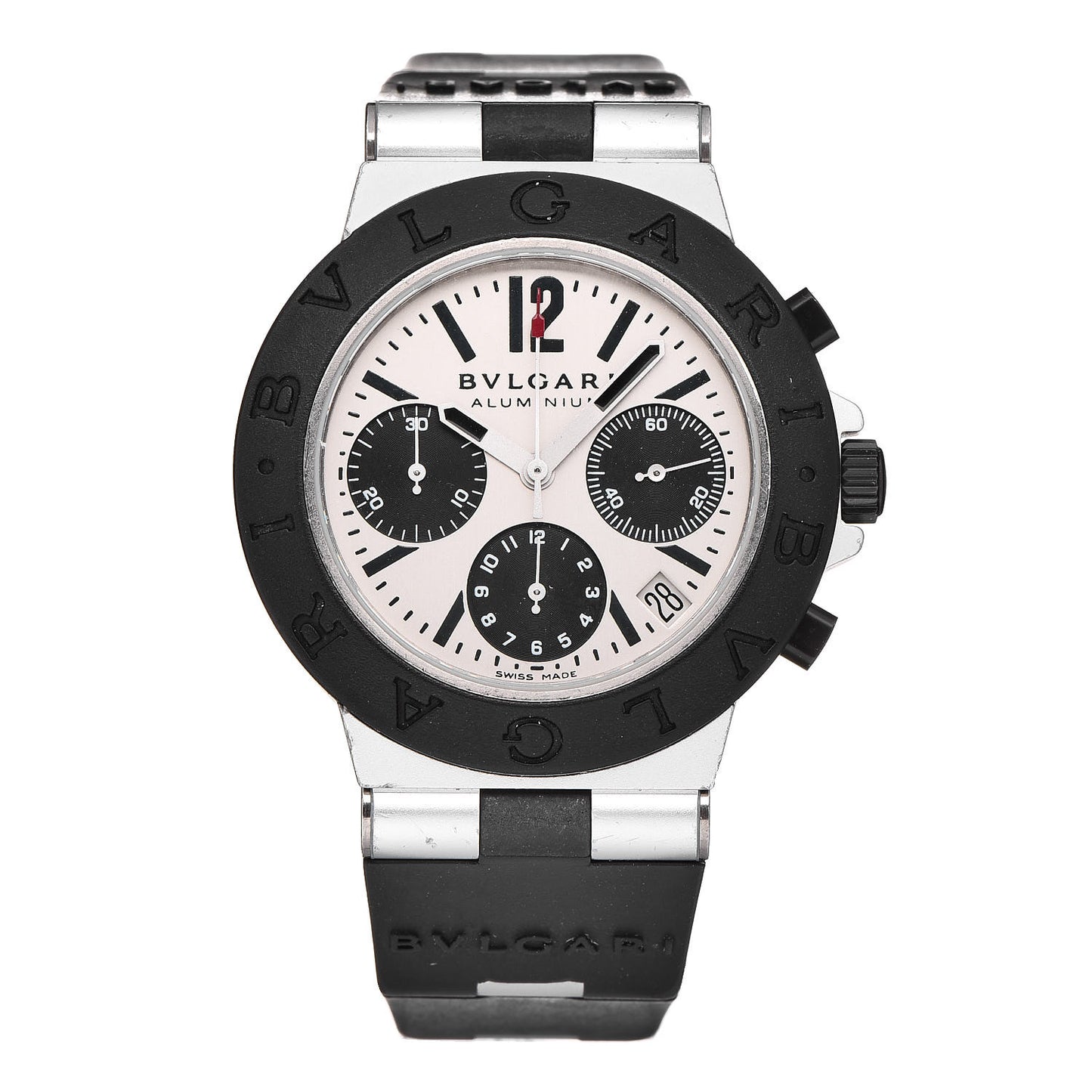 Aluminum Rubber 38mm Diagono Chronograph Automatic Watch