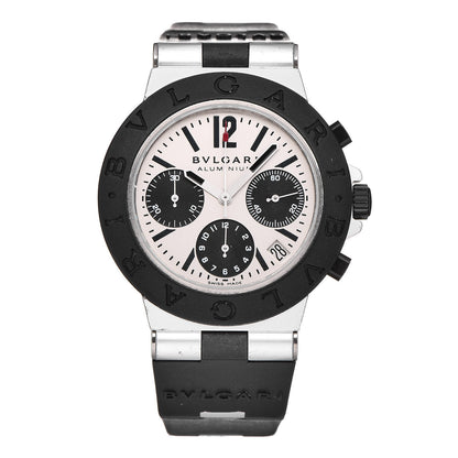 Bulgari Aluminum Rubber 38mm Diagono Chronograph Automatic Watch 1 of 11