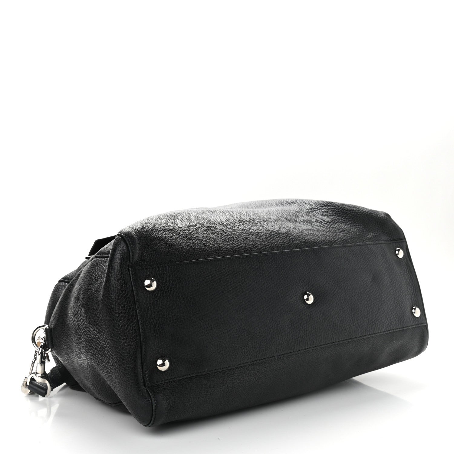 Gucci Pebbled Calfskin Soho Carry On Duffle Black 3 of 16