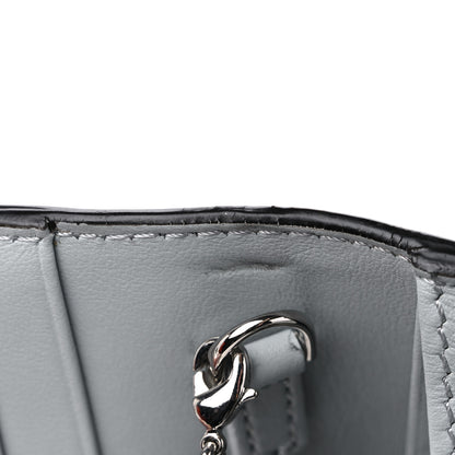Fendi Vitello Liberty Fun Fair Studded Continental Wallet On Chain Grigio Perla Multicolor 14 of 14