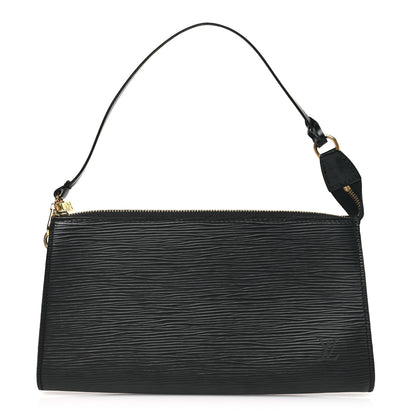 Louis Vuitton Epi Pochette Accessories 24 Black 1 of 10