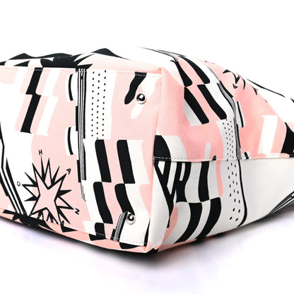 Chanel Canvas Cruise Print Tote Pink White Black 9 of 9