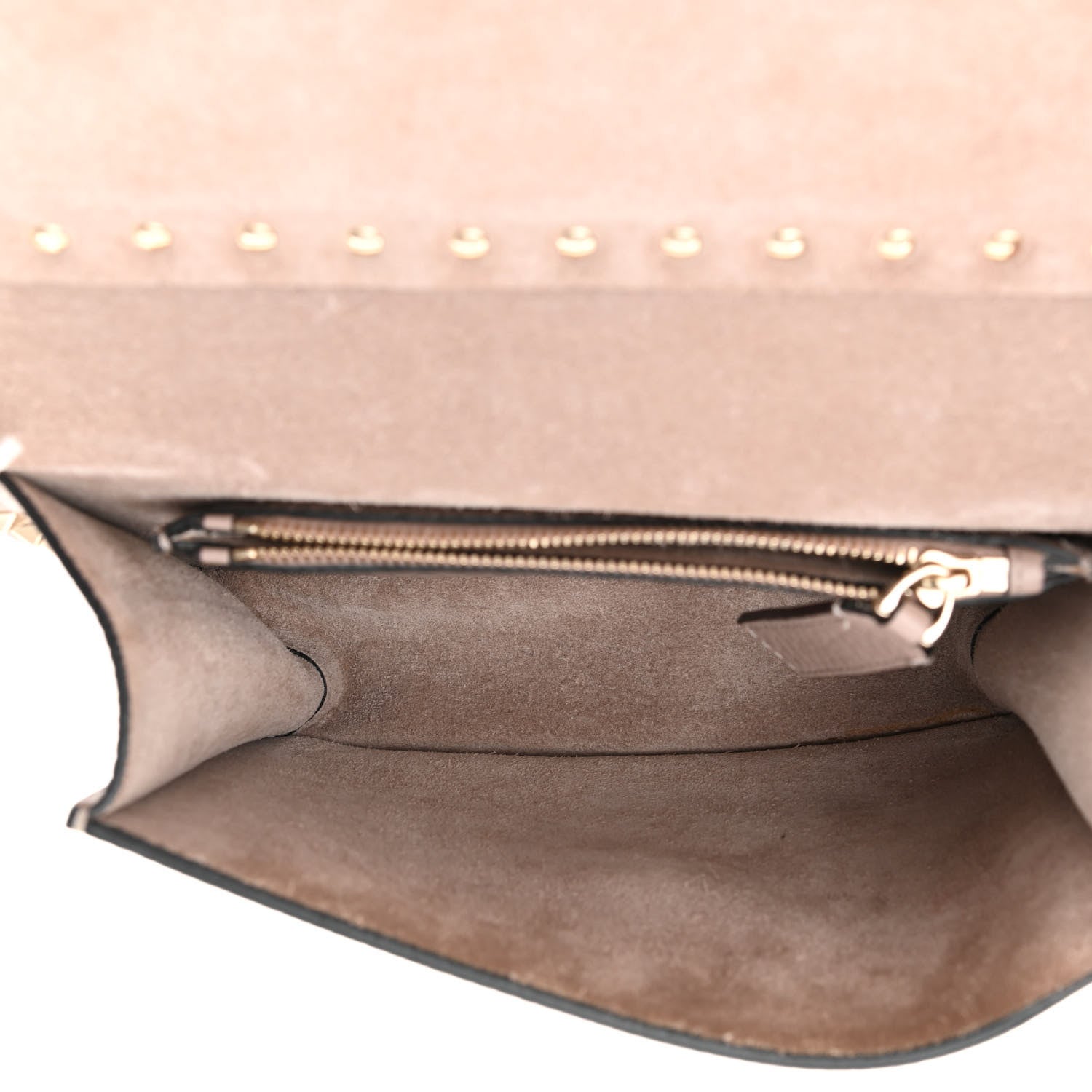 Valentino Garavani Pebbled Calfskin Rockstud Shoulder Bag Poudre 5 of 9