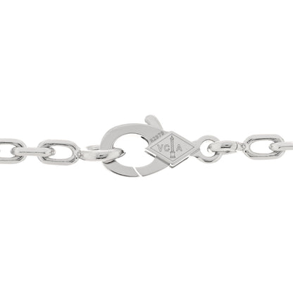 Van Cleef & Arpels 18K White Gold Diamond 10 Motifs Vintage Alhambra Necklace 3 of 3