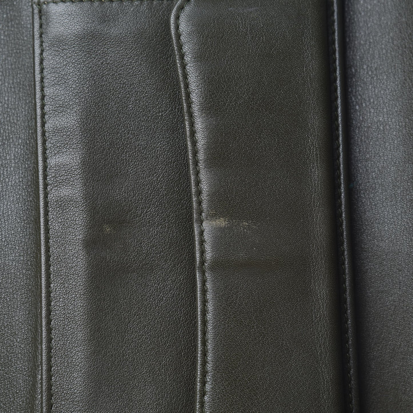 Caviar Quilted Large Flap Wallet Dark Green