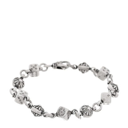 Chrome Hearts Sterling Silver Dice Cross Ball Bracelet 1 of 4